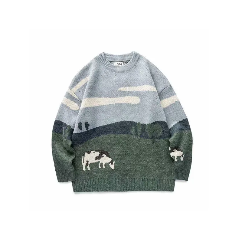 Retro Loose Sweater-0