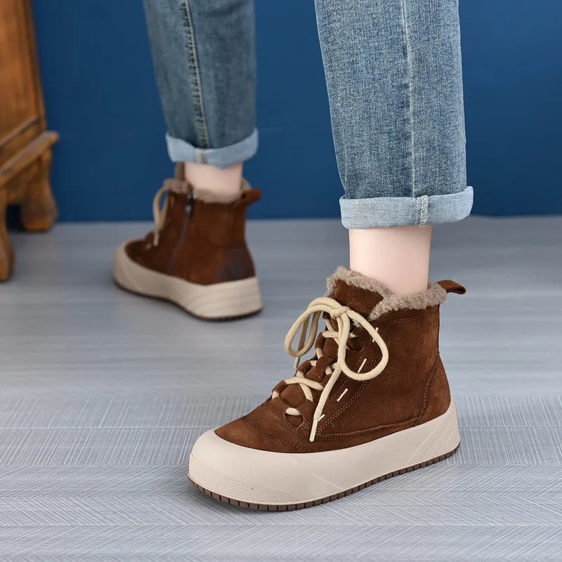 Casual Retro Warming Ankle Boots-2