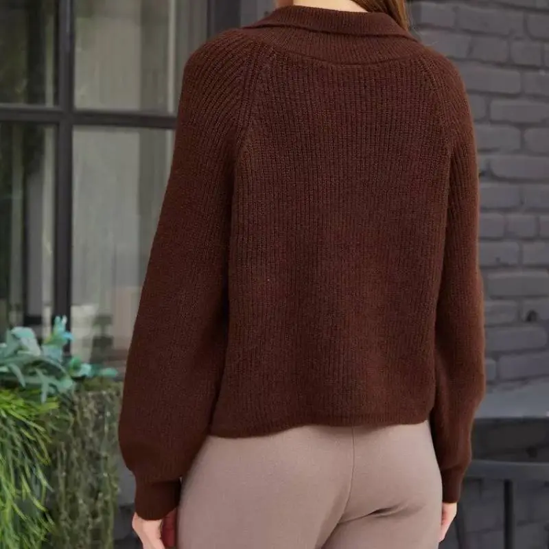 Fashionable Loose Sweater Women-5