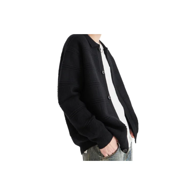 Casual Fashionable Loose Blended Synthetic Fabrics Sweater-4