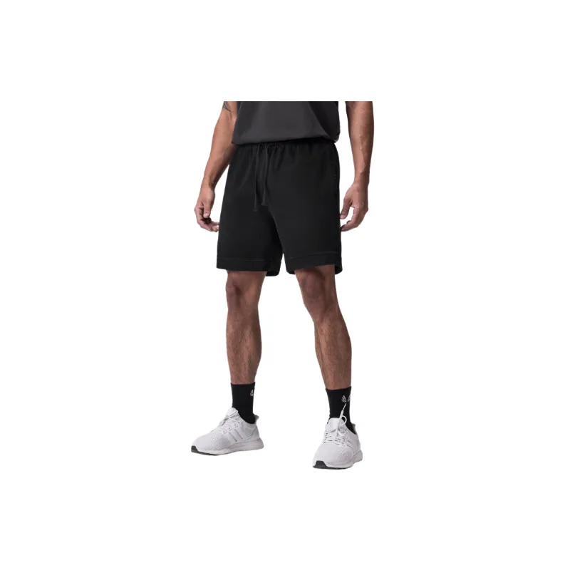 Sporty Plain Cotton Blended Fabric Casual Shorts-4