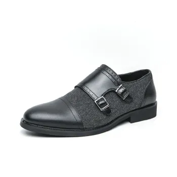 Retro Contrast Color Dress Shoes
