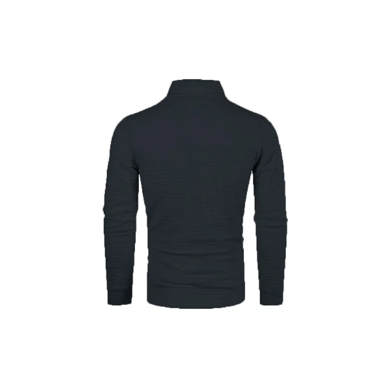 Zipper Casual Blended Synthetic Fabrics Sweatshirt-10