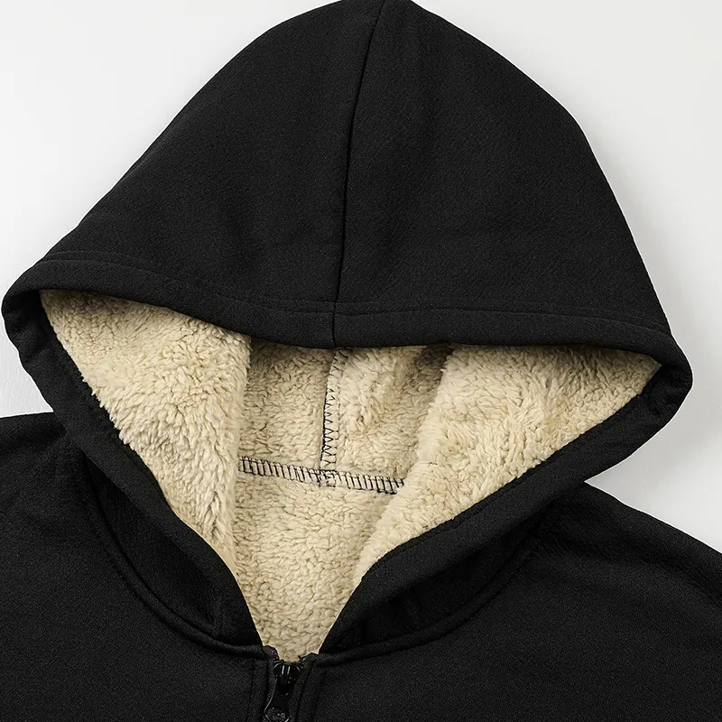 Fashionable Plain Polyester Sweatshirt-4