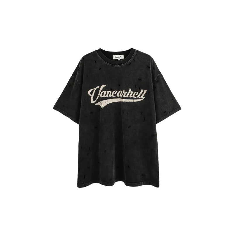 Washed Loose Combed Cotton T Shirt-3