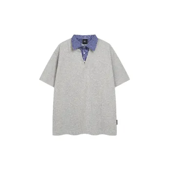 Retro Plaid Cotton T Shirt Unisex