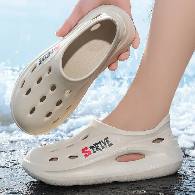Simple Hollow Out Clogs-1