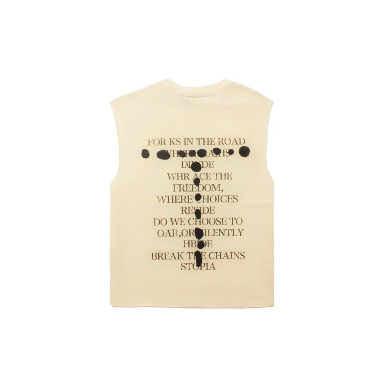 Fashionable Loose Cotton Blended Fabric Vest-1