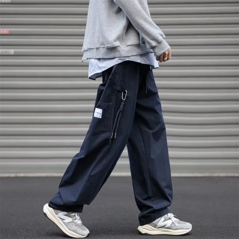 Loose Straight Leg Casual Pants-1