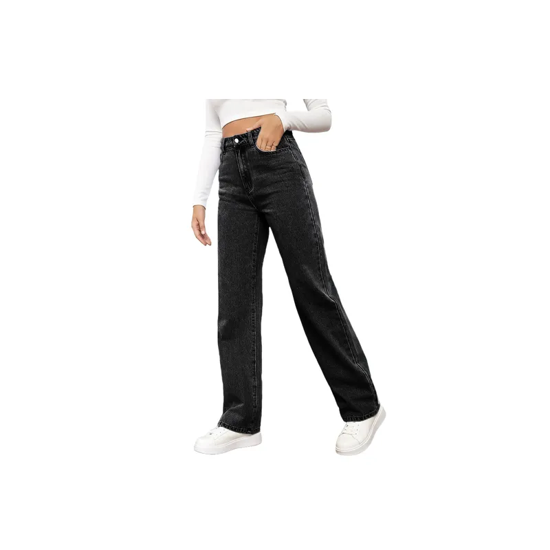 Fashionable Washed Jeans Women-11