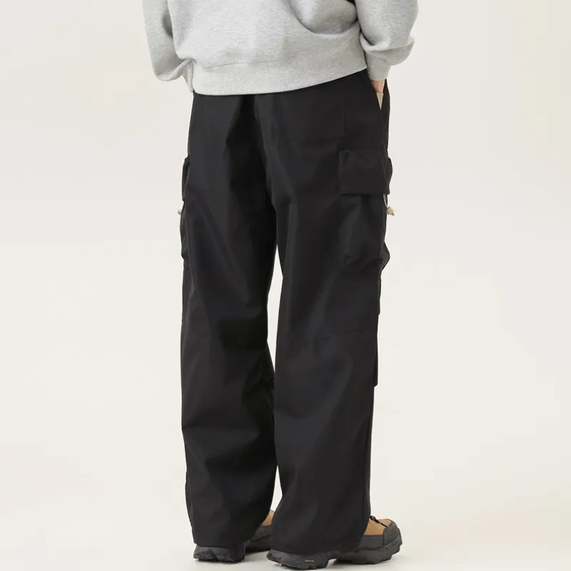 Fashionable Simple Blended Synthetic Fabrics Casual Pants-5