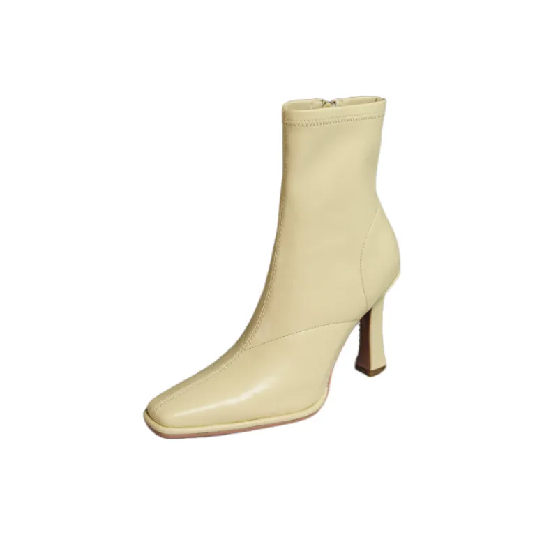 Basics Zipper Ankle Boots-11