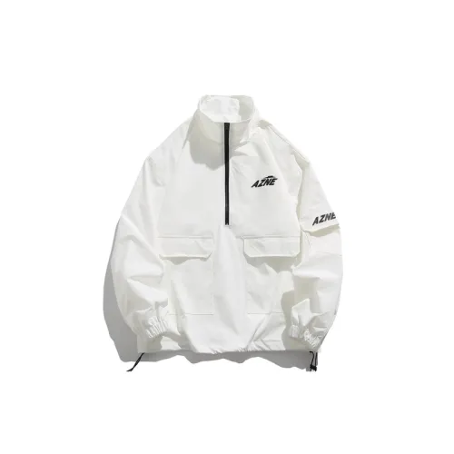 Stand up Collar Loose Half Zip Pullover Sports Jacket