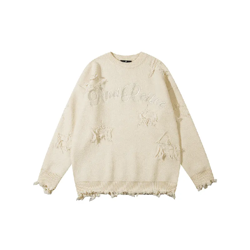 Hip Hop Fashion Letter Sweater-0