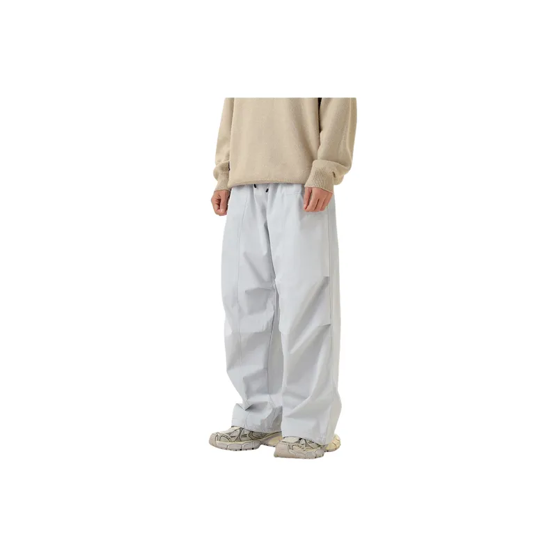 Casual Loose Blended Synthetic Fabrics Cargo Pants-12