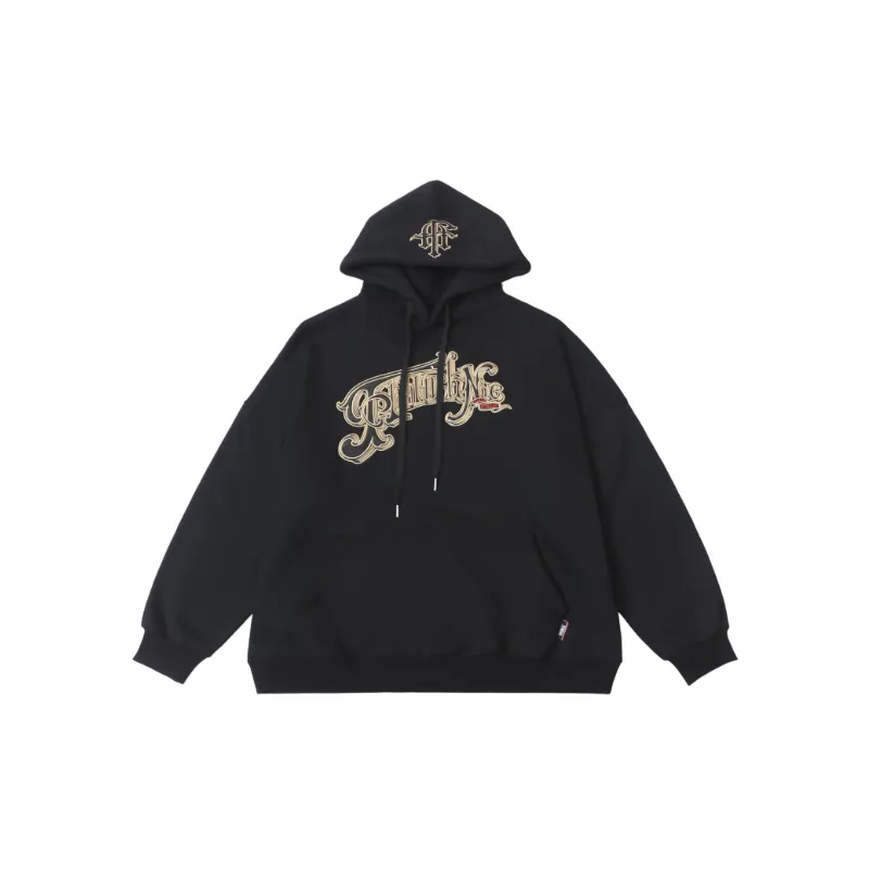 New High Street Style Leather Heavy Industry Embroidered Hoodie-1