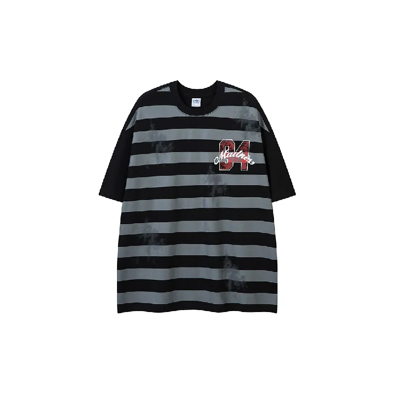Retro Fashionable Combed Cotton T-Shirt-2