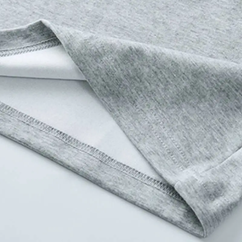 Fashionable Loose Cotton Blended Fabric T Shirt-5