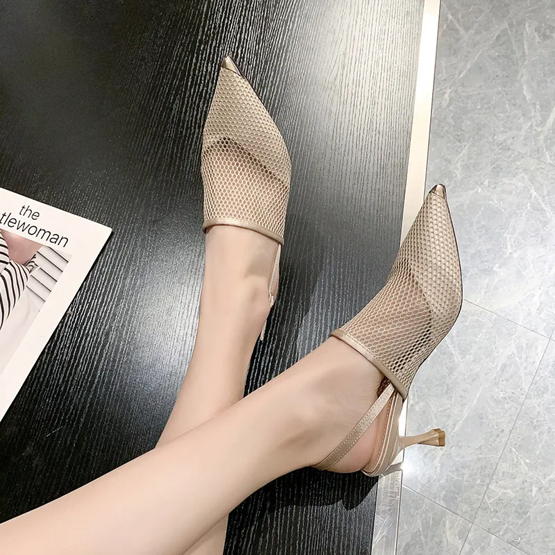 Fashionable Hollow Out Slide Sandals-6