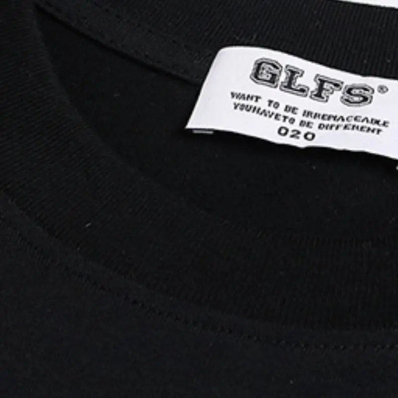 Loose Letter 100% Cotton T Shirt Unisex-4