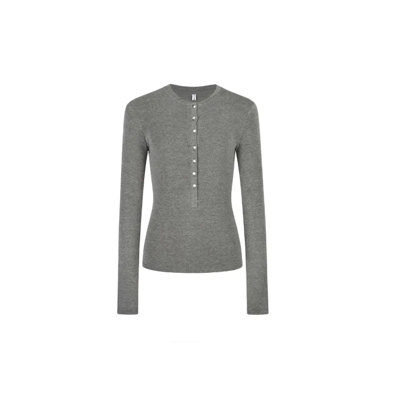 Simple Plain T shirt Women-6