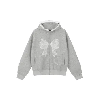 Bow Casual Cotton Sweatshirt