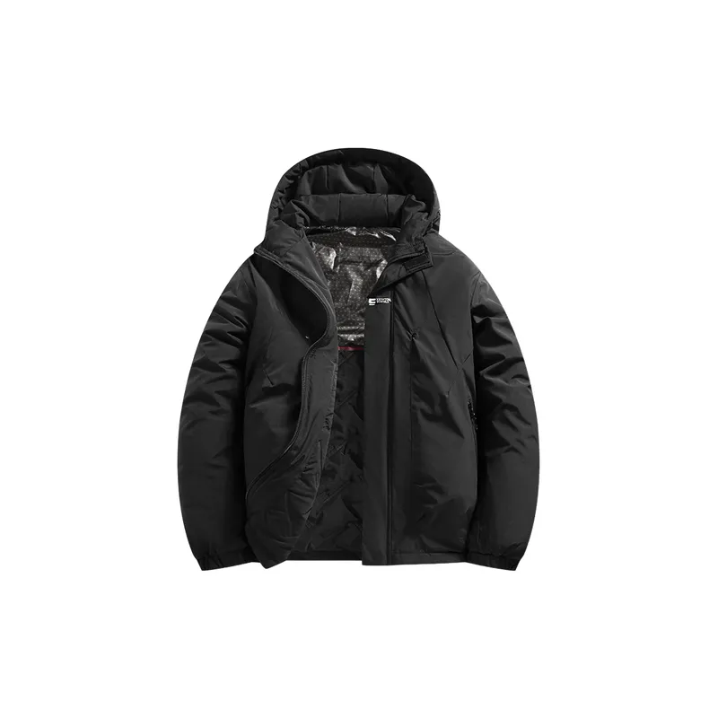 Simple Water Resistant Blended Synthetic Fabrics Jacket-10