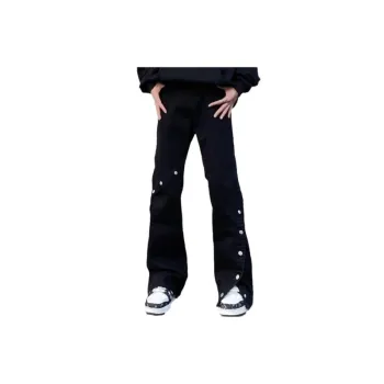 Retro Hip Hop Buttoned Jeans