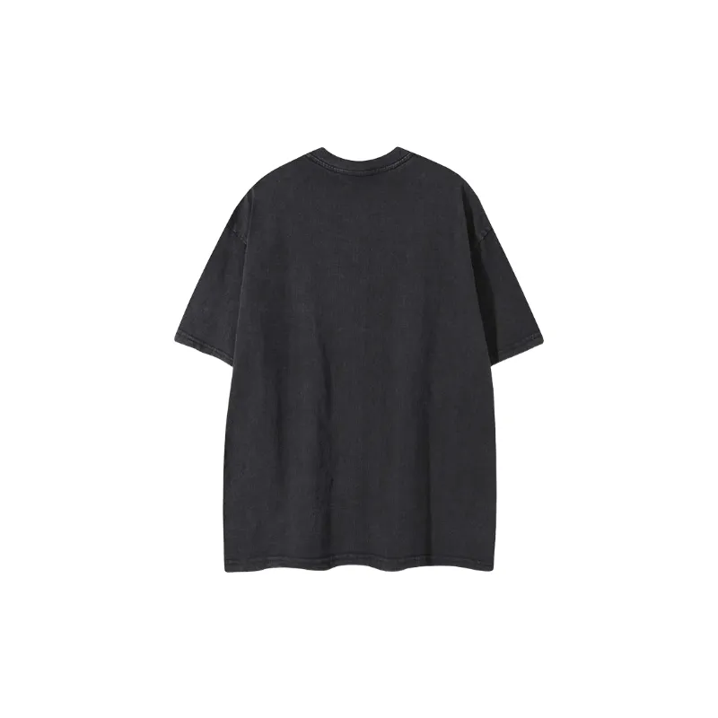 Casual Loose Cotton Blended Fabric T Shirt-3