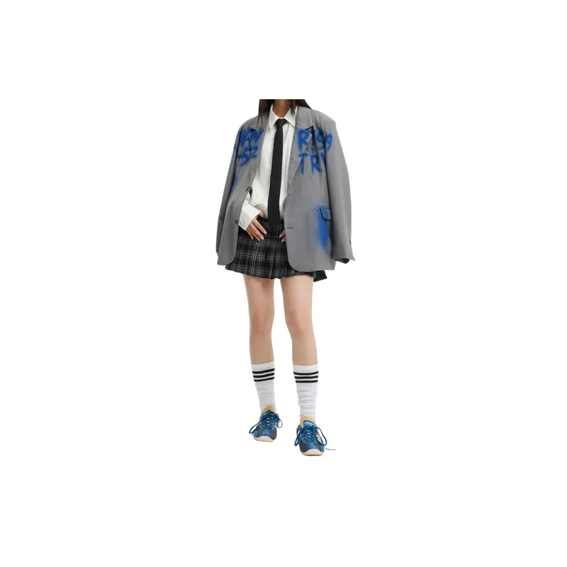 Retro Casual Blended Synthetic Fabrics Jacket-2