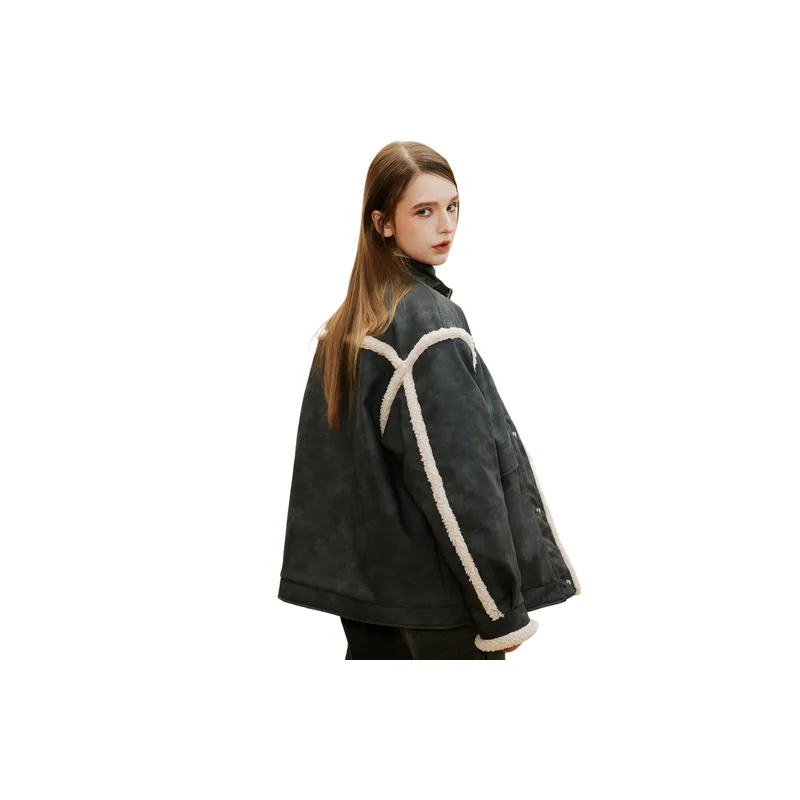 Retro Warm PU Quilted Jacket-3