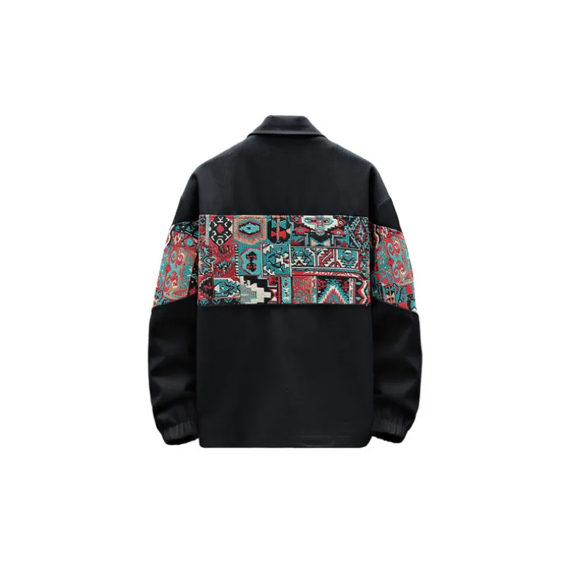 Fashion Casual Contrast Color Jacket-1