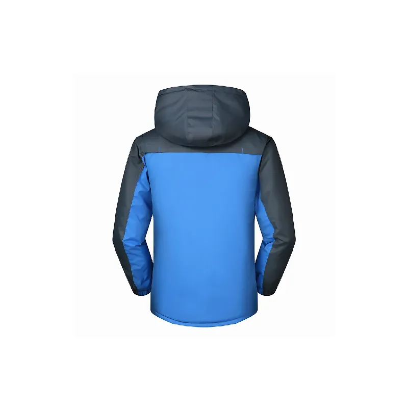 Simple Plain Blended Synthetic Fabrics Outdoor Jacket-3