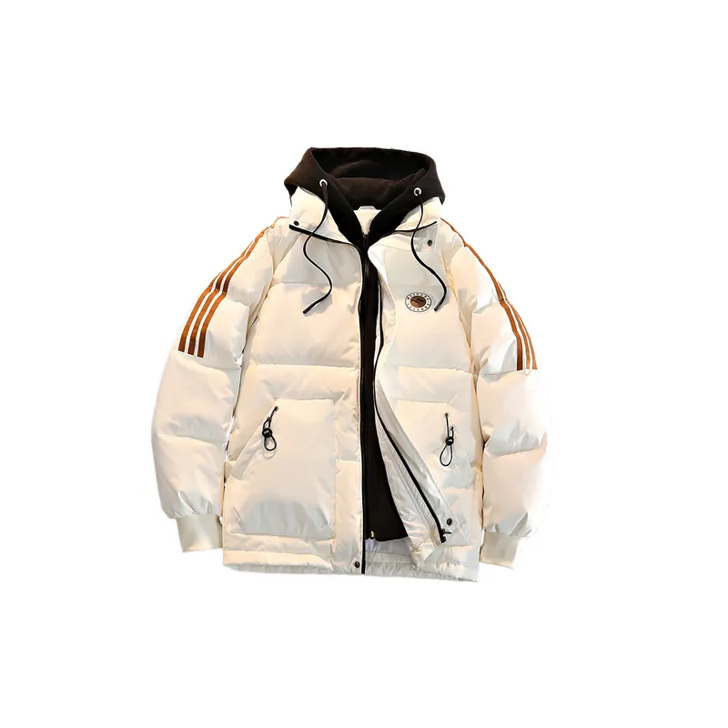 Casual Fake Two Pieced Polyester Quilted Jacket-8