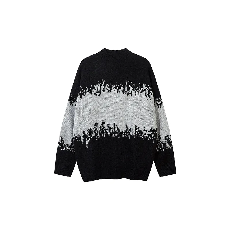 Fashionable Loose Cotton Blended Fabric Sweater-3
