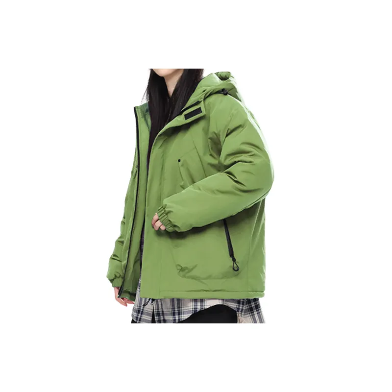 Simple Water Resistant Blended Synthetic Fabrics Jacket-2