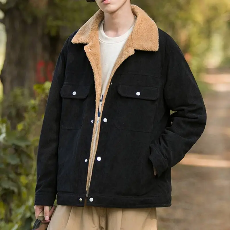 Casual Warming Corduroy Jacket-7