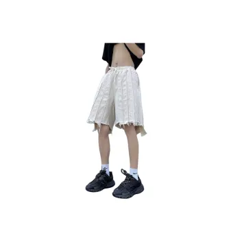 Raw Loose Edge Denim Shorts
