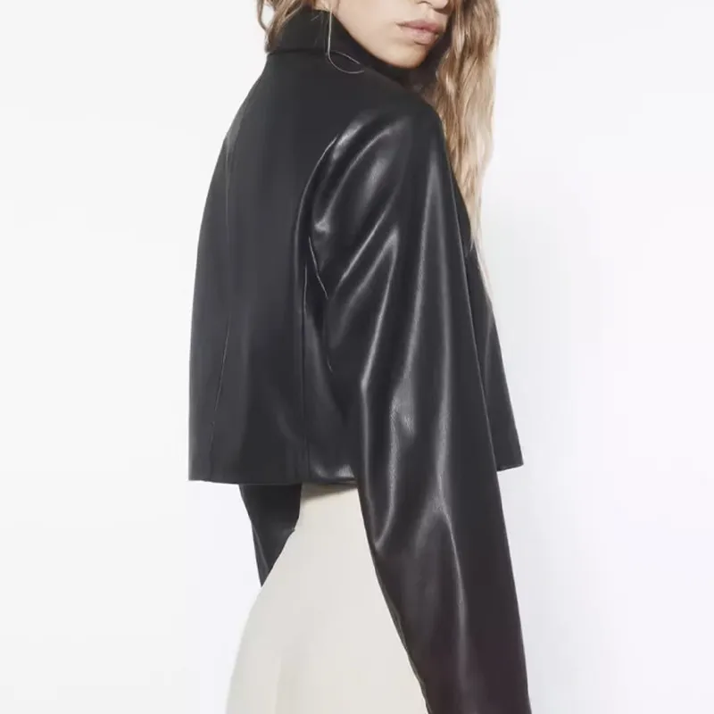 Casual Fashionable Polyester Jacket Women-3
