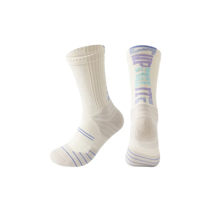 Casual Simple Polyester Cotton Mid Calf Sock-1