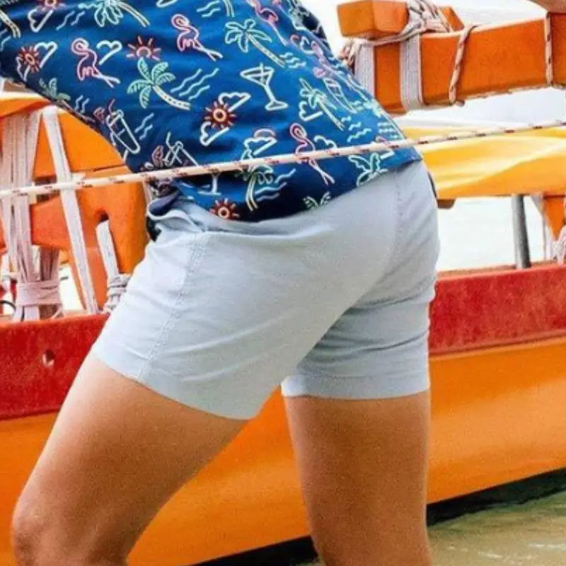 Fashionable Loose Cotton Cargo Shorts-5