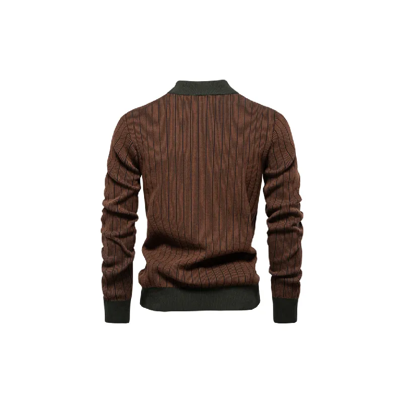 Striped Fashionable Sweater-1