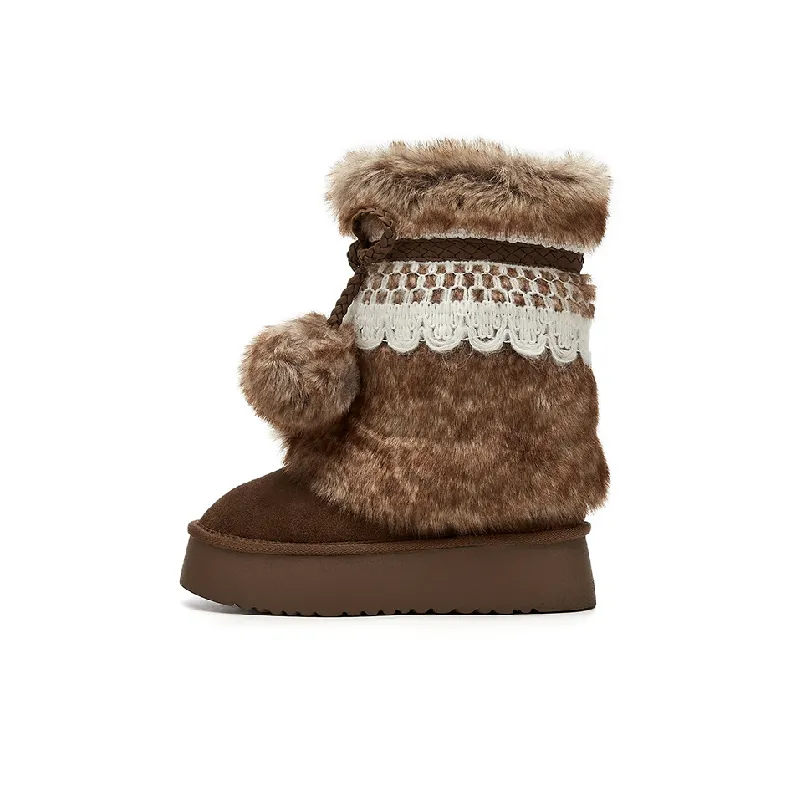 Vintage Warm Snow Boots-0