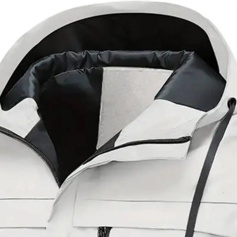 Fashionable Loose Blended Synthetic Fabrics Outdoor Jacket Unisex-4