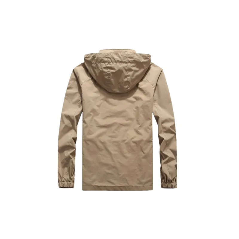 Simple Zipper Nylon Jacket-3