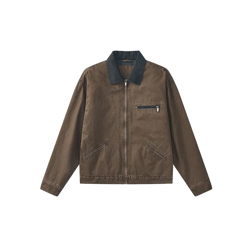 Simple Washed Jacket-0