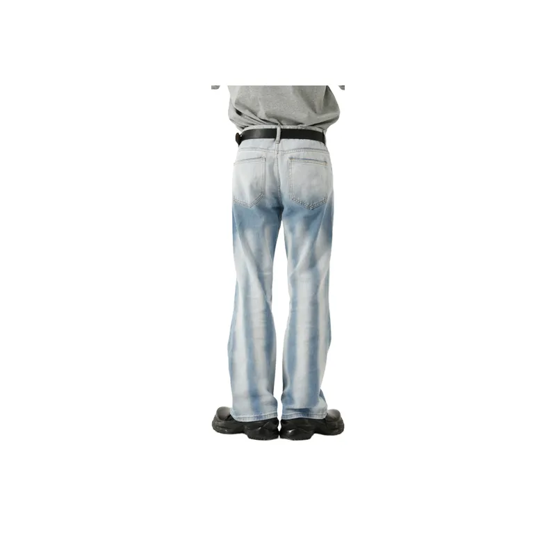 Trendy Splicing Zipper Jeans-4