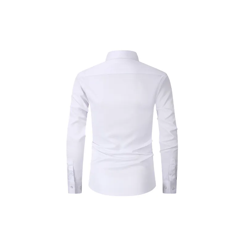 Business Plain Polyester Shirt Unisex-5