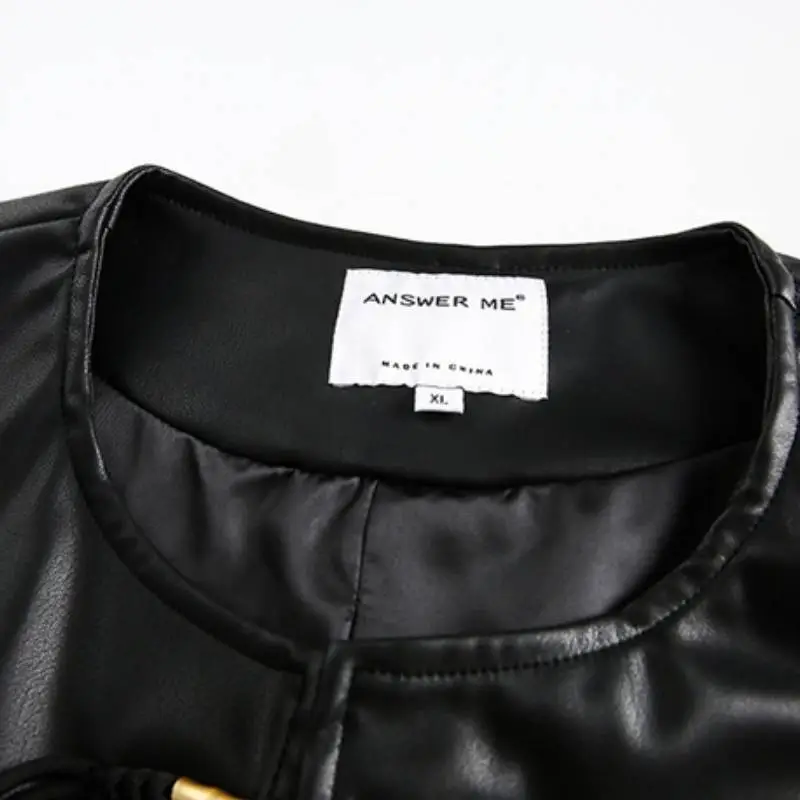 Simple Casual Leather Jacket-4