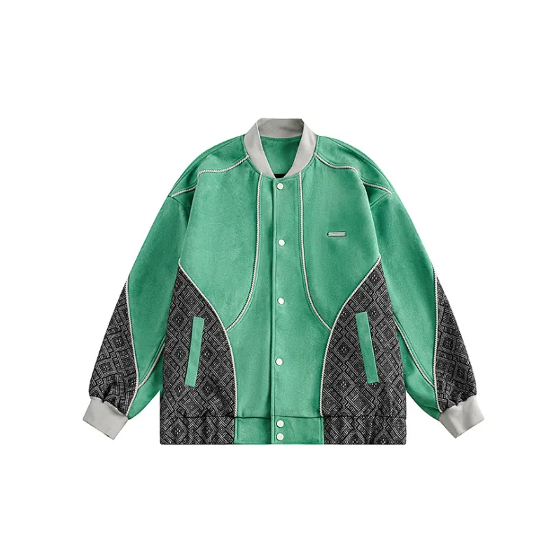 Stitching Baseball Uniform Casual Jacket